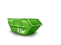 5.5 cbm Baumischabfall Container