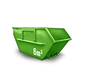 6 cbm Baumischabfall Container