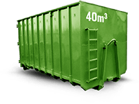 40 cbm Bauschutt Container